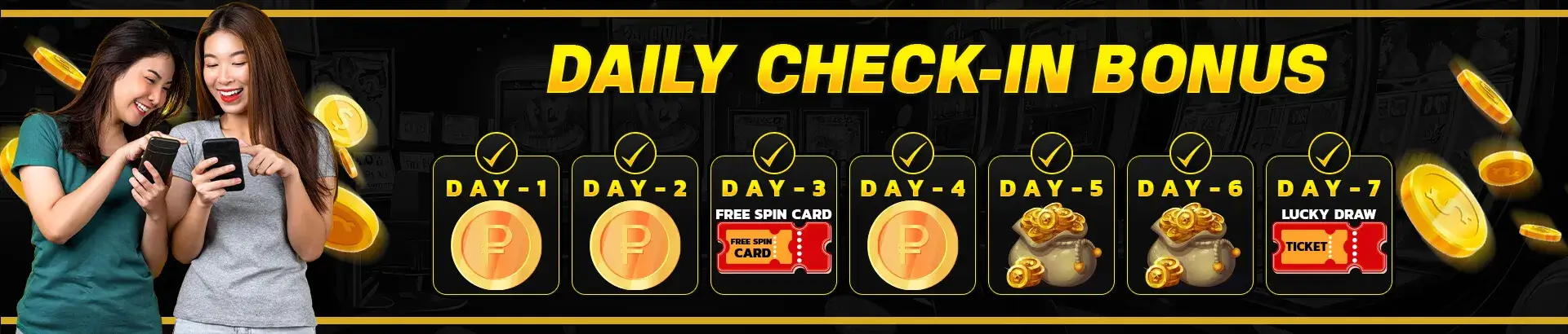 Daily check-in bonus